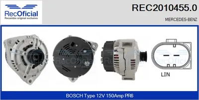 Alternator Mercedes-Benz SL · Mercedes-Benz S-CLASS Coupe · Mercedes-Benz S-CLASS