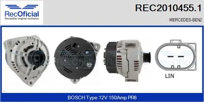 Alternator Mercedes-Benz SL · Mercedes-Benz S-CLASS Coupe · Mercedes-Benz S-CLASS