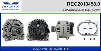 Alternator Vw TRANSPORTER T4 Bus · Vw SHARAN · Ford GALAXY I