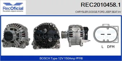Alternator Vw TRANSPORTER T4 Bus · Vw SHARAN · Ford GALAXY I