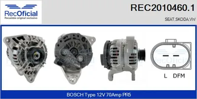 Alternator Seat AROSA · Vw LUPO I · Skoda FABIA I