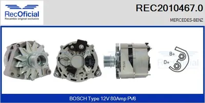 Alternator Mercedes-Benz 124 Coupe · Mercedes-Benz 124 Saloon · Mercedes-Benz 124 T-Model