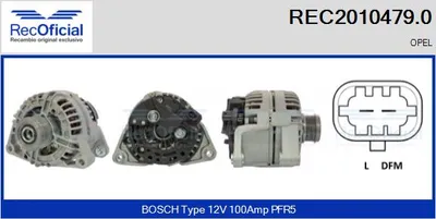 Alternator Opel CORSA D · Opel MERIVA B MPV