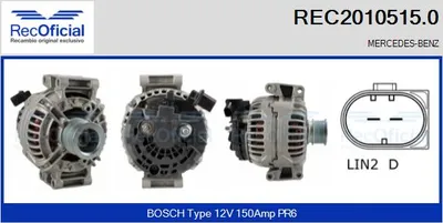 Alternator Mercedes-Benz C-CLASS · Mercedes-Benz C-CLASS Coupe · Mercedes-Benz C-CLASS T-Model
