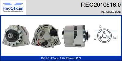 Alternator Mercedes-Benz 123 Coupe · Mercedes-Benz 123 T-Model · Mercedes-Benz S-CLASS