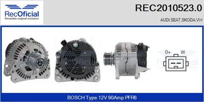 Alternator Audi A3 · Seat ALHAMBRA · Skoda OCTAVIA I