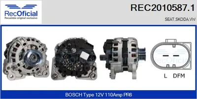 Alternator Vw UP! · Seat Mii · Skoda CITIGO