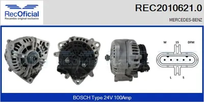 Alternator Mercedes-Benz G-CLASS · Mercedes-Benz VARIO Bus · Mercedes-Benz VARIO Van