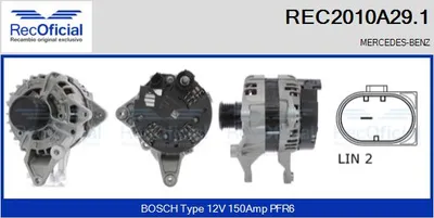 Alternator Mercedes-Benz C-CLASS · Mercedes-Benz C-CLASS T-Model · Mercedes-Benz C-CLASS Coupe