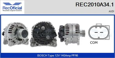 Alternator Audi A3 Sportback · Audi TT · Audi TT Roadster