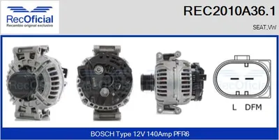 Alternator Seat EXEO · Seat EXEO ST · Vw AMAROK