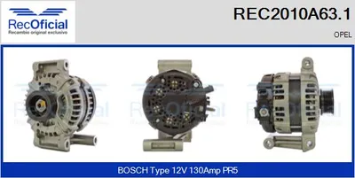 Alternator Opel ADAM · Opel CORSA E · Opel ASTRA K