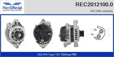 Alternator Opel COMBO Box Body/MPV · Opel CORSA B · Opel OMEGA B Estate