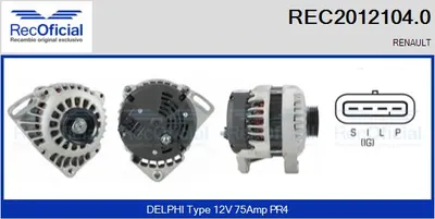 Alternator Renault CLIO I · Renault TWINGO I · Renault KANGOO