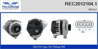 Alternator Renault CLIO I · Renault TWINGO I · Renault KANGOO