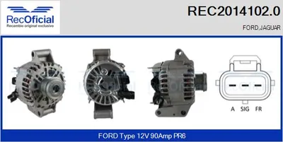 Alternator Ford MONDEO III Saloon · Ford MONDEO III · Ford MONDEO III Turnier