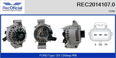 Alternator Ford MONDEO III Saloon · Ford MONDEO III · Ford MONDEO III Turnier