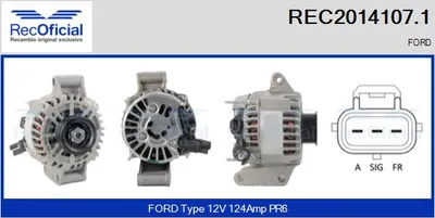 Alternator Ford MONDEO III Saloon · Ford MONDEO III · Ford MONDEO III Turnier