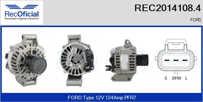 Alternator Ford TRANSIT Bus · Ford TRANSIT Van · Ford TRANSIT Platform/Chassis