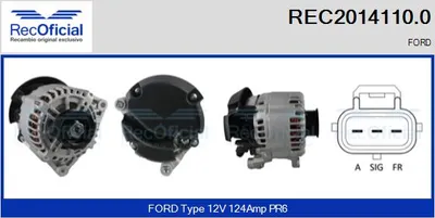 Alternator Ford TOURNEO CONNECT · Ford TRANSIT CONNECT