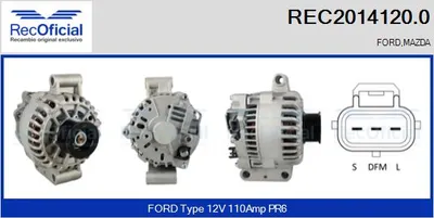 Alternator Mazda TRIBUTE · Ford MAVERICK