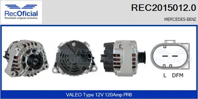 Alternator Mercedes-Benz E-CLASS · Mercedes-Benz E-CLASS T-Model · Mercedes-Benz VIANO