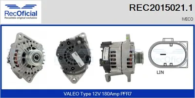 Alternator Iveco DAILY VI Platform/Chassis · Iveco DAILY VI Van