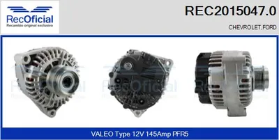 Alternator Ford TRANSIT Bus · Chevrolet CORVETTE