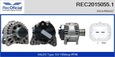 Alternator Dacia DUSTER · Dacia LODGY · Dacia DUSTER SUV Van