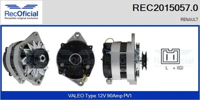 Alternator Renault 19 II · Renault 19 II Chamade
