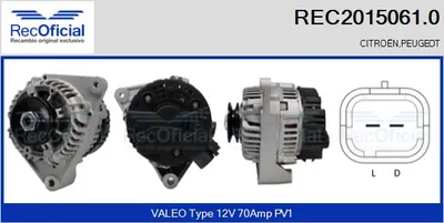 Alternator Citroën SAXO · Peugeot 106 II · Peugeot 206 Hatchback