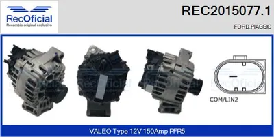 Alternator Ford FIESTA VI · Ford FIESTA VI Van
