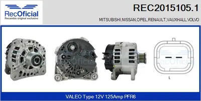Alternator Renault LAGUNA I · Mitsubishi CARISMA · Renault LAGUNA I Grandtour