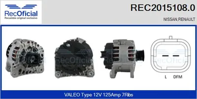 Alternator Renault LAGUNA II · Renault LAGUNA II Grandtour · Nissan PRIMERA