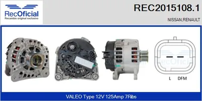 Alternator Renault LAGUNA II · Renault LAGUNA II Grandtour · Nissan PRIMERA