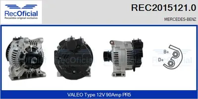 Alternator Mercedes-Benz A-CLASS · Mercedes-Benz VANEO