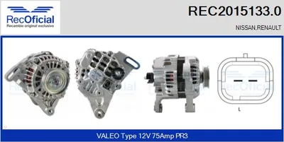 Alternator Renault TWINGO I · Renault KANGOO · Renault CLIO II