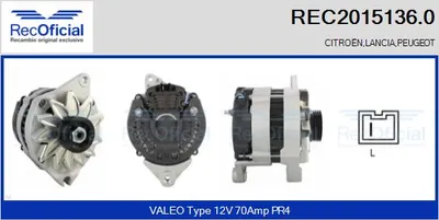 Alternator Peugeot 205 I · Peugeot 205 I Convertible · Peugeot 205 II