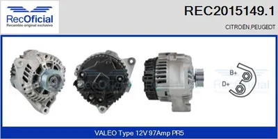 Alternator Peugeot 106 I · Citroën ZX · Peugeot 306 Hatchback