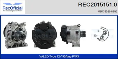 Alternator Mercedes-Benz A-CLASS · Mercedes-Benz VANEO