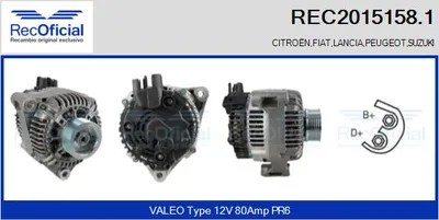 Alternator Citroën JUMPER I Bus · Peugeot 806 · Citroën XANTIA