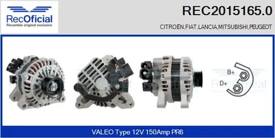 Alternator Peugeot 806 · Citroën XANTIA · Citroën EVASION MPV
