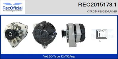 Alternator Rover 100 / METRO Hatchback · Peugeot 205 I Convertible · Peugeot 205 II