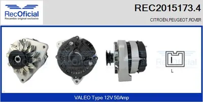 Alternator Rover 100 / METRO Hatchback · Peugeot 205 I Convertible · Peugeot 205 II