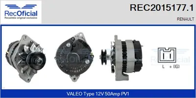 Alternator Renault RAPID Box Body/MPV · Renault CLIO I · Renault 11