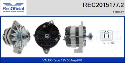 Alternator Renault RAPID Box Body/MPV · Renault CLIO I · Renault 11