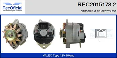 Alternator Peugeot J5 Bus · Citroën C25 Bus · Peugeot 504