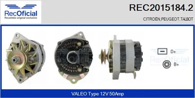 Alternator Talbot TAGORA · Peugeot 504 · Peugeot 505