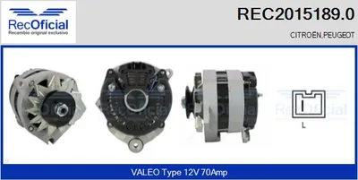 Alternator Peugeot J5 Bus · Citroën CX I Break · Citroën CX I