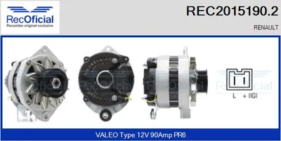 Alternator Renault 11 · Renault 19 II Cabriolet · Renault 19 I